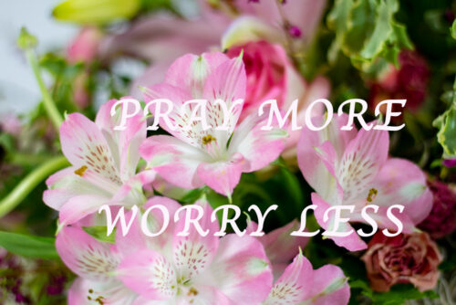 Canvas Pray more worry less